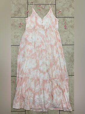 Rails DELILAH PEACH PINK TIE DYE Dress Size M